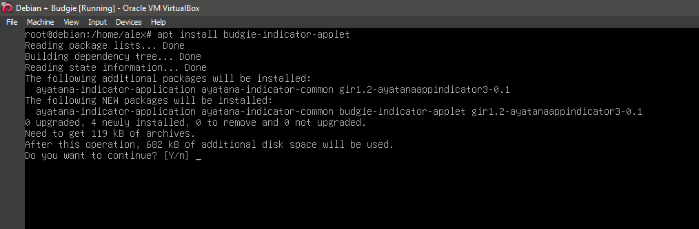 Running 'apt install budgie-indicator-applet'